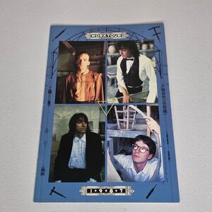 R.E.M. Work Tour 1987 Concert Program Book Vintage Blue 12x9 With Ticket Stub